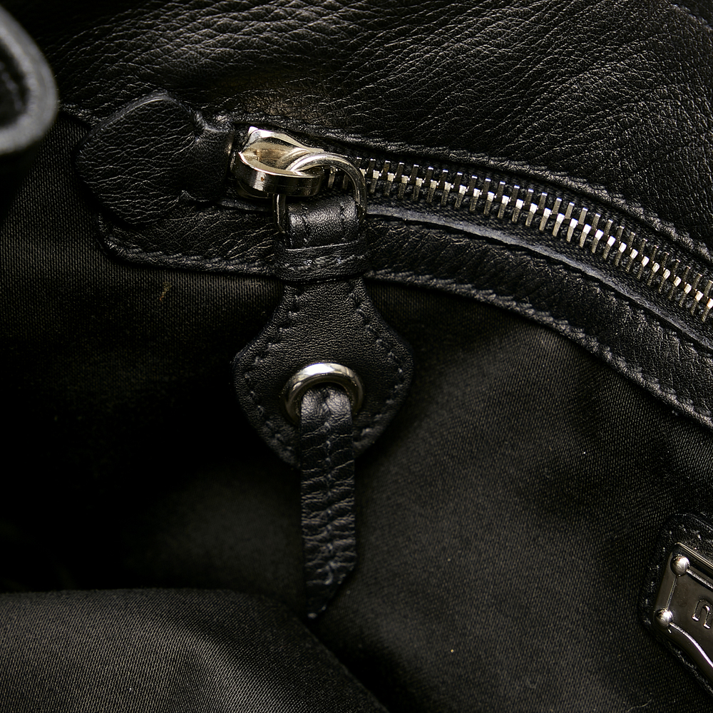 MIU MIU Leather Bow Tote Bag - Picture 9 of 10